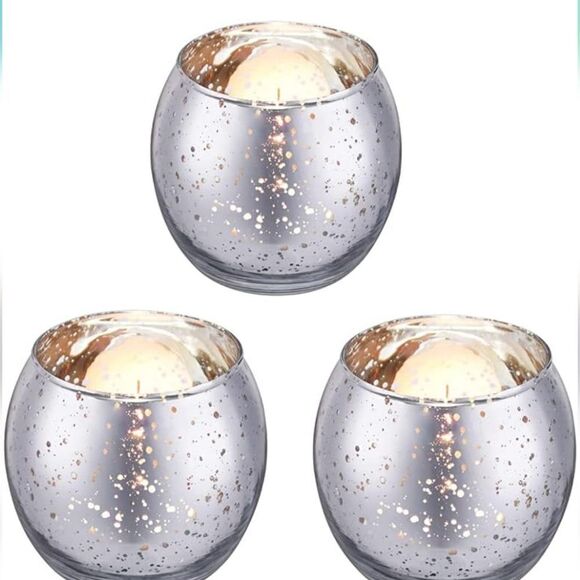 Glass Tea Light Candle Holders - Picture 1 of 5